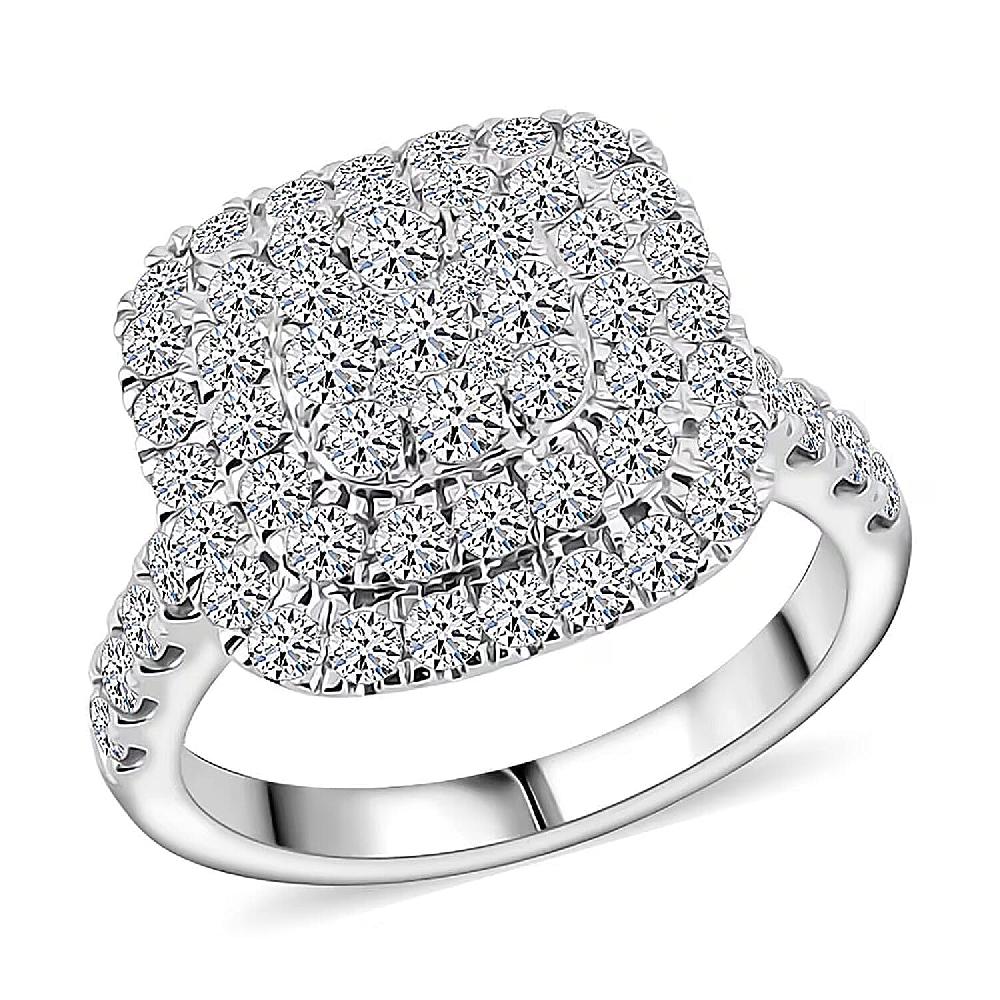 Luxuriant Lab Grown Diamond G VS 2.00 ctw Ring in Sterling Silver