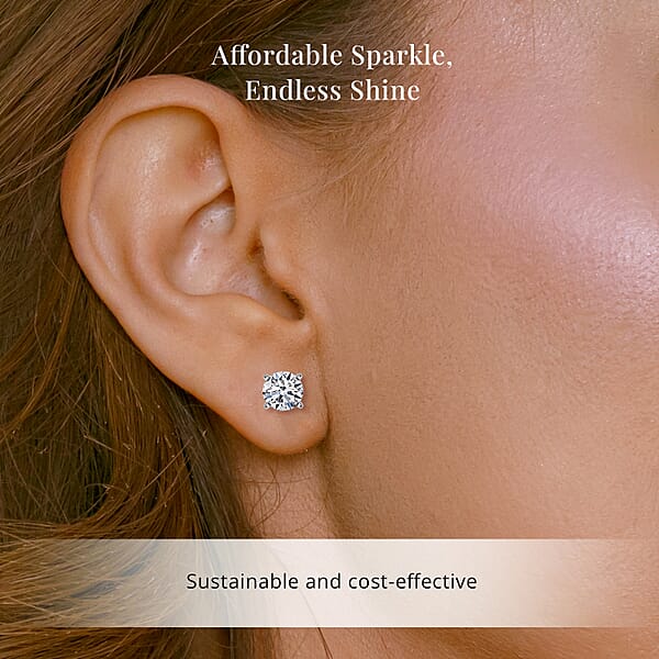 Luxuriant Lab Grown Diamond G VS 2.00 Ctw Stud Earrings In 950 Platinum