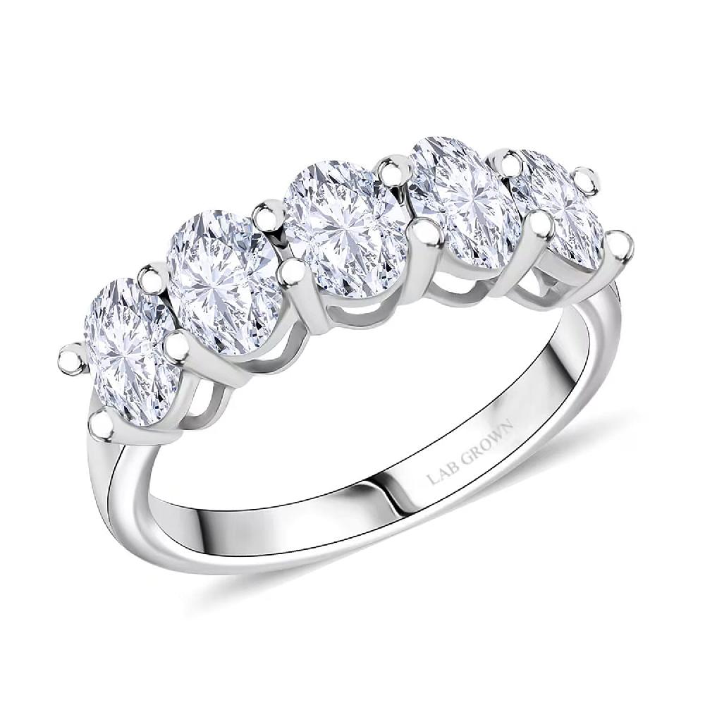 Luxuriant Lab Grown Diamond G VS 2.50 ctw Ring in 14K White Gold 4.10 Grams