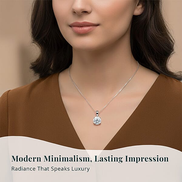 Luxuriant Lab Grown Diamond G VS 3.00 Ctw Pendant Without Chain In 950 Platinum