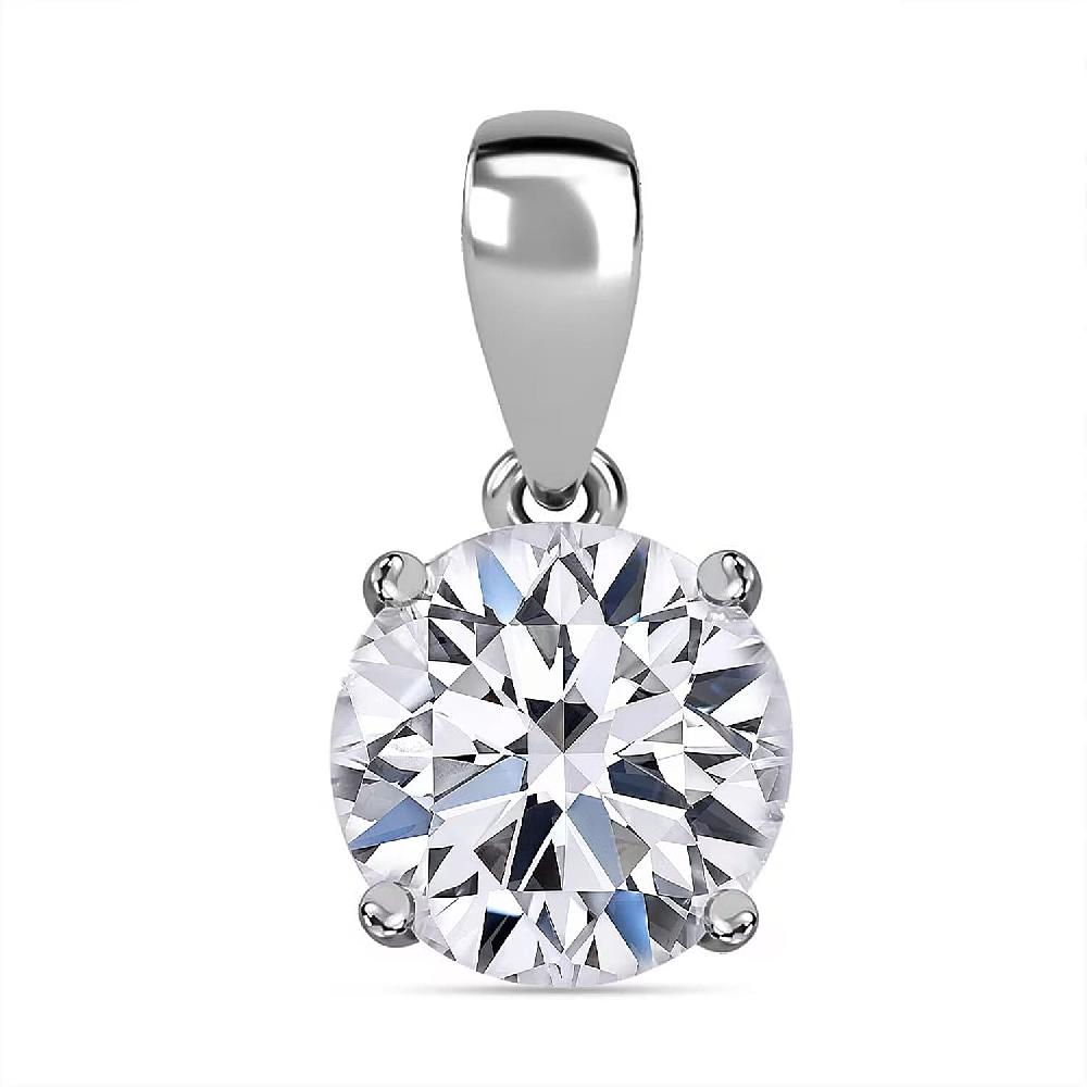 Luxuriant Lab Grown Diamond G VS 3.00 ctw Pendant without Chain in 950 Platinum