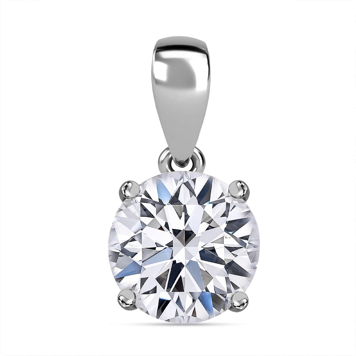 Luxuriant Lab Grown Diamond G VS 3.00 Ctw Pendant Without Chain In 14K White Gold