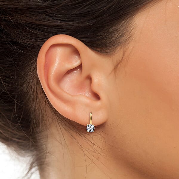Luxuriant Lab Grown Diamond G VS 4.00 Ctw Earrings In 14K Yellow Gold