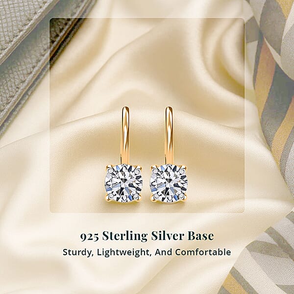 Luxuriant Lab Grown Diamond G VS 4.00 Ctw Earrings In 14K Yellow Gold