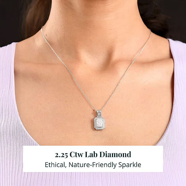 Luxuriant Lab Grown Diamond Pendant Necklace In 950 Platinum 2.25 Ctw (20 Inches) (E-F VS)