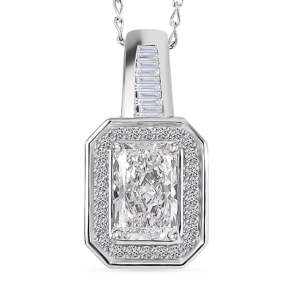 Luxuriant Lab Grown Diamond Pendant Necklace in 950 Platinum 2.25 ctw (20 Inches) (E-F VS)