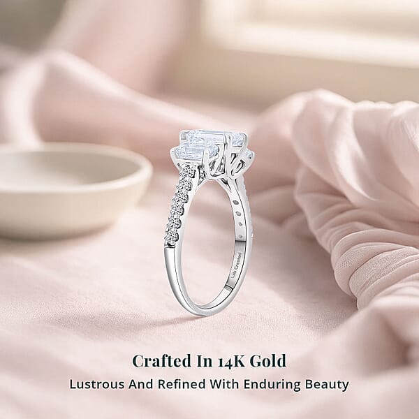 Luxuriant Lab Grown Diamond Ring In 14K White Gold 2.00 Ctw