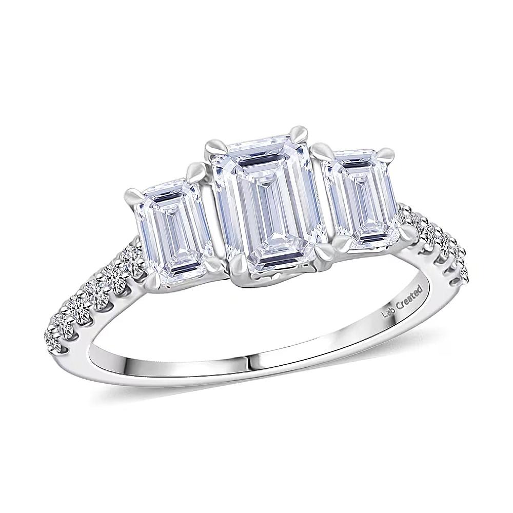 Luxuriant Lab Grown Diamond Ring in 14K White Gold 2.00 ctw