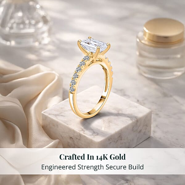 Luxuriant Lab Grown Diamond SI1-SI2 2.50 Ctw Ring In 14K Yellow Gold