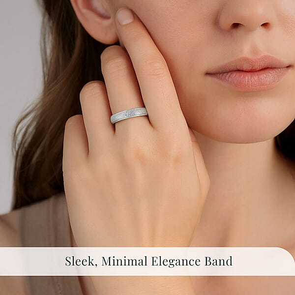 Luxuriant Lab Grown Diamond VS 0.10 Ctw Band Ring In 950 Platinum 4 Grams Del. In 10-12 Days)