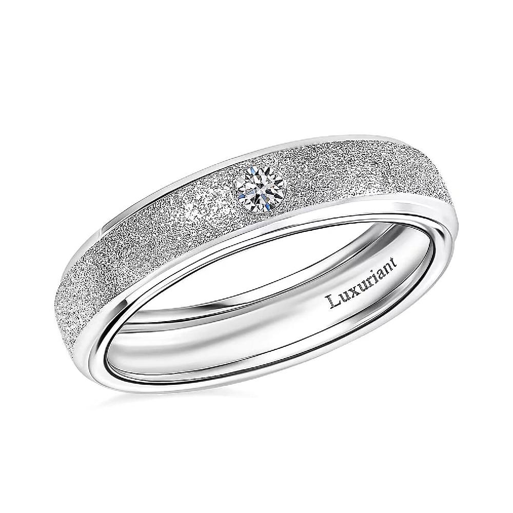 Luxuriant Lab Grown Diamond VS 0.10 ctw Band Ring in 950 Platinum 4 Grams Del. in 10-12 Days)