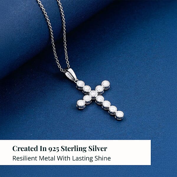 Luxuriant Lab Grown Diamond VS-SI 0.75 Ctw Pendant Necklace In Sterling Silver 16-18 Inches