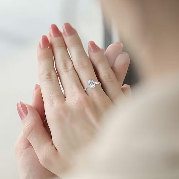 Luxuriant Lab Grown Diamond VS1 1.70 Ctw Ring In 14K White Gold