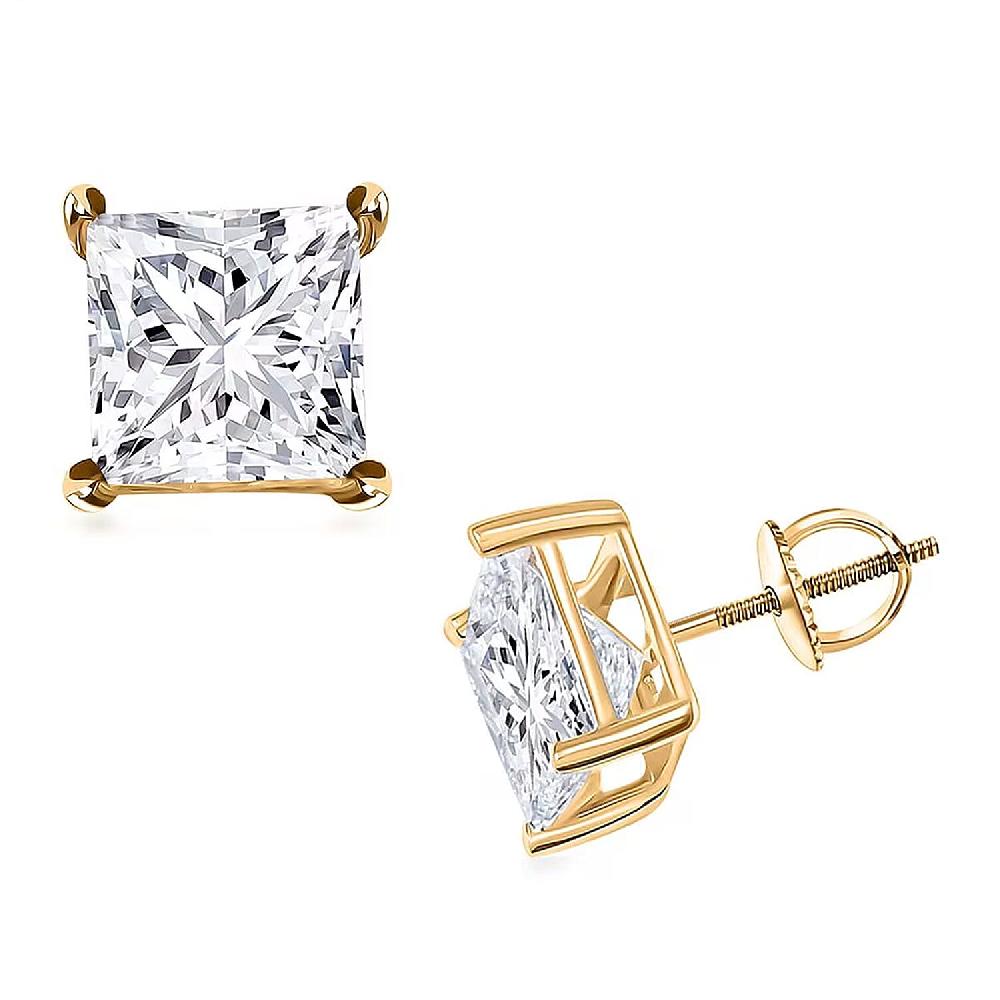 Luxuriant Lab Grown Diamond VS2-G 7.00 ctw Earrings in 14K Yellow Gold