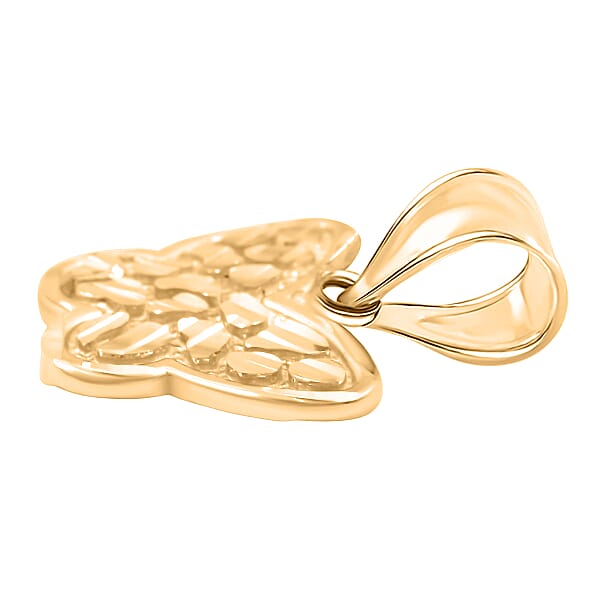 Made In America Butterfly Pendant Without Chain In 10K Yellow Gold 1.60 Grams
