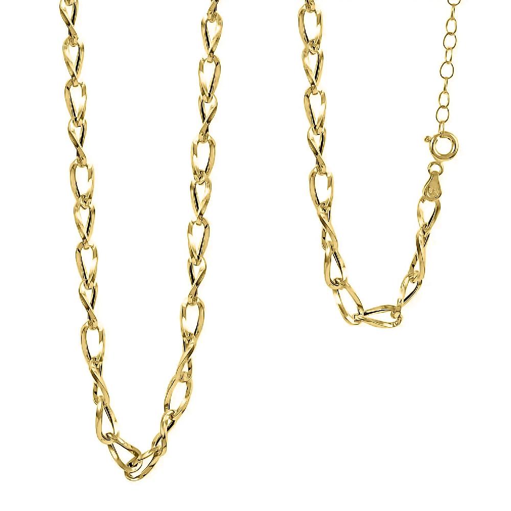 Maestro Gold Collection Italian 14K Yellow Gold Wave Grumetta Chain Necklace (18-20 Inches) (4.6mm 4.23 Grams)