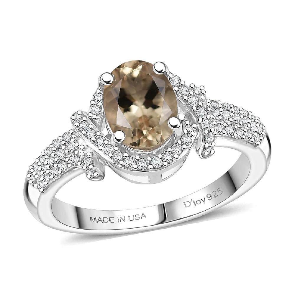 Marialite Moissanite Art Deco Halo Ring in Rhodium Over Sterling Silver 1.60 ctw