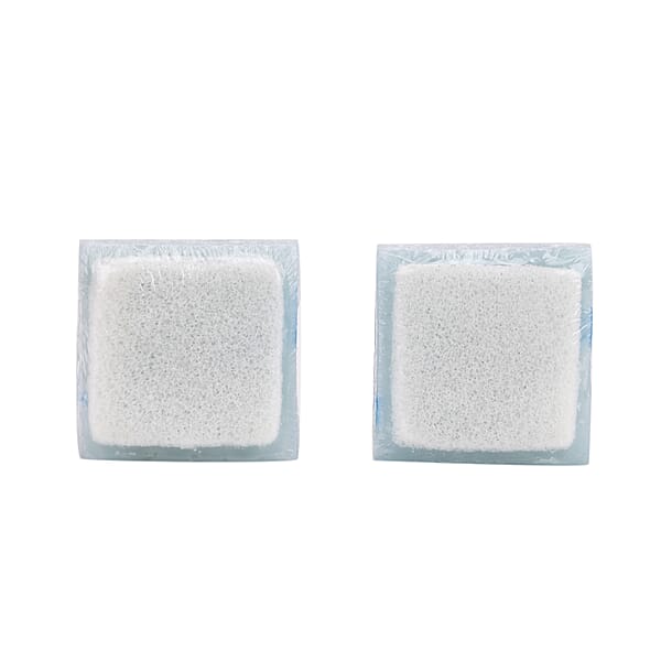 Marigold And Lotus 2 Pack Mixed Aroma 2 In 1 Soap Sponge With Sea Salt And Wild Bluebell - Blue
