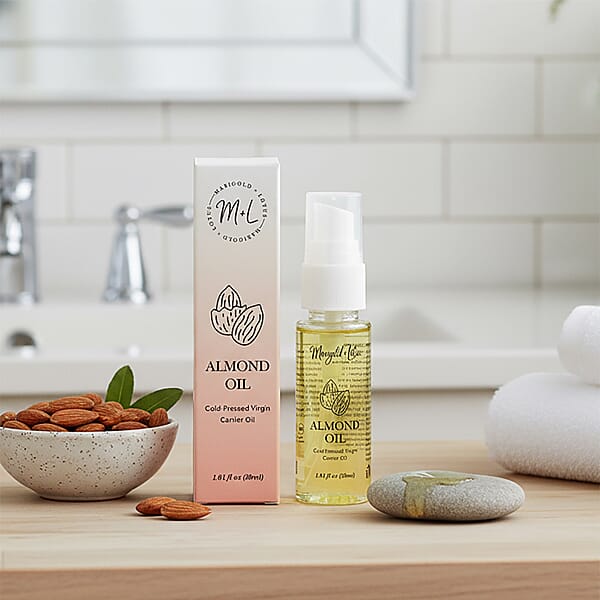 Marigold And Lotus Cold-Pressed Virgin Carrier Almond Oil 1.01oz
