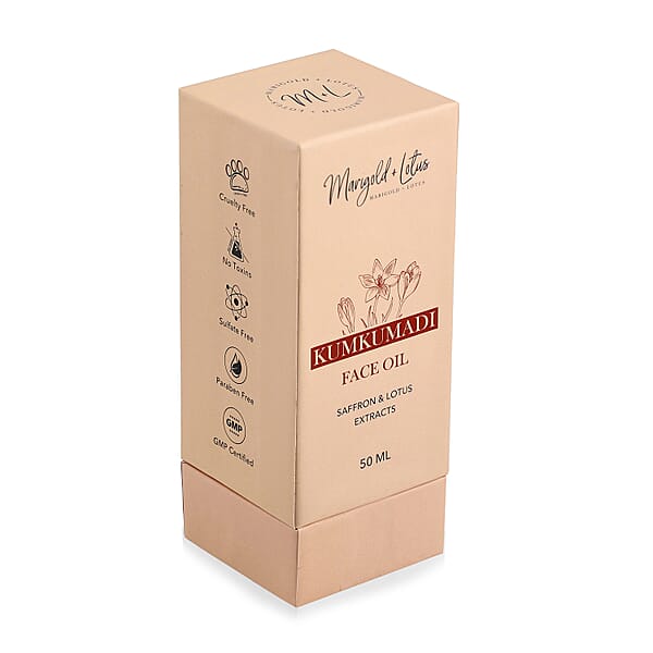 Marigold And Lotus Kumkumadi Face Oil With Saffron & Lotus Extracts 1.67oz