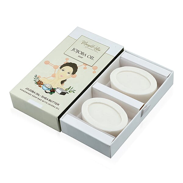Marigold And Lotus Set Of 2 Jojoba Oil Soap (Shea Butter Vitamin C Retinol And Collagen)