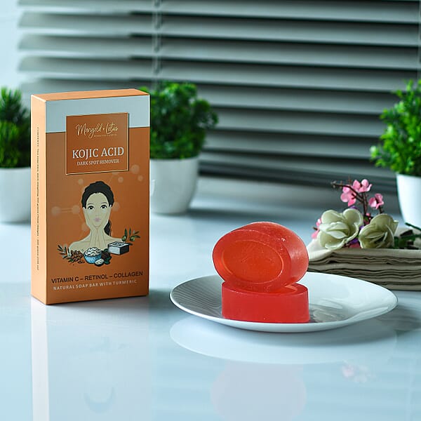 Marigold And Lotus Set Of 2 Soaps- Kojic Acid