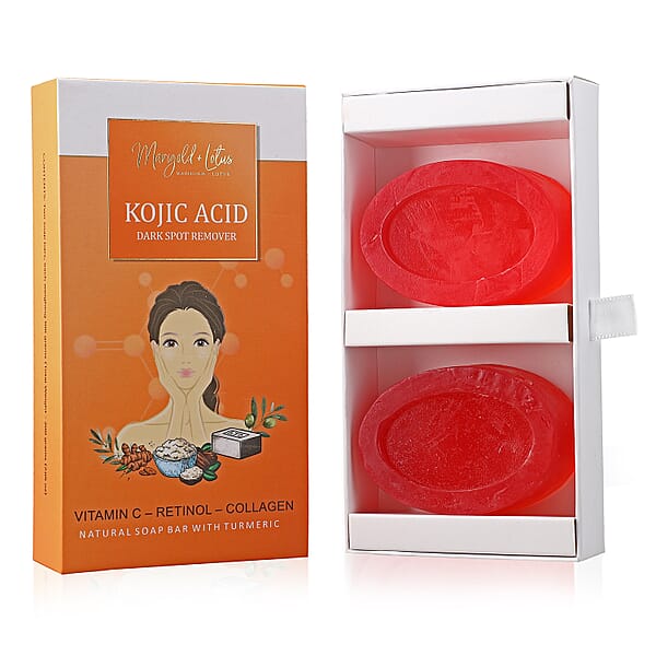 Marigold And Lotus Set Of 2 Soaps- Kojic Acid
