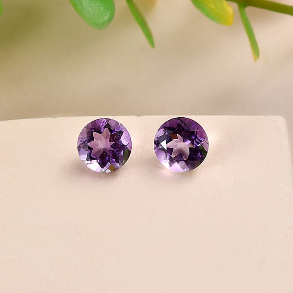 Mashamba Amethyst (Rnd 7 Mm) 1.15 Ctw Loose Gemstone