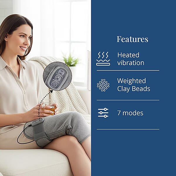 Massage Knee Wrap With Bulit-in Controller And Adaptor (100-240V 50/60hz 12V 2000mA)