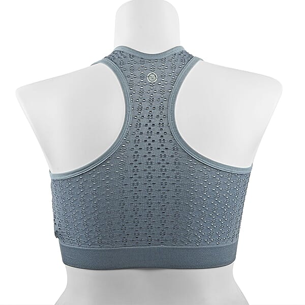 Max Studio Performance Charcoal Camelia Sports Bra - M