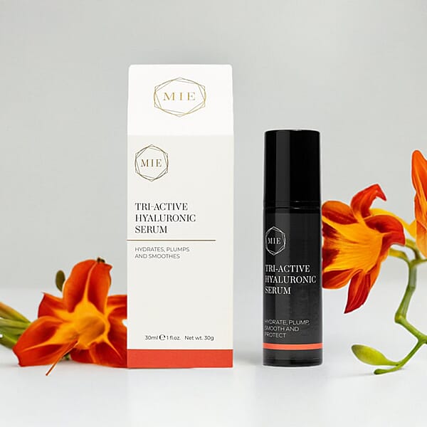 MIE Tri-Active Hyaluronic Serum- Hydrates Plumps & Smooths (1oz)