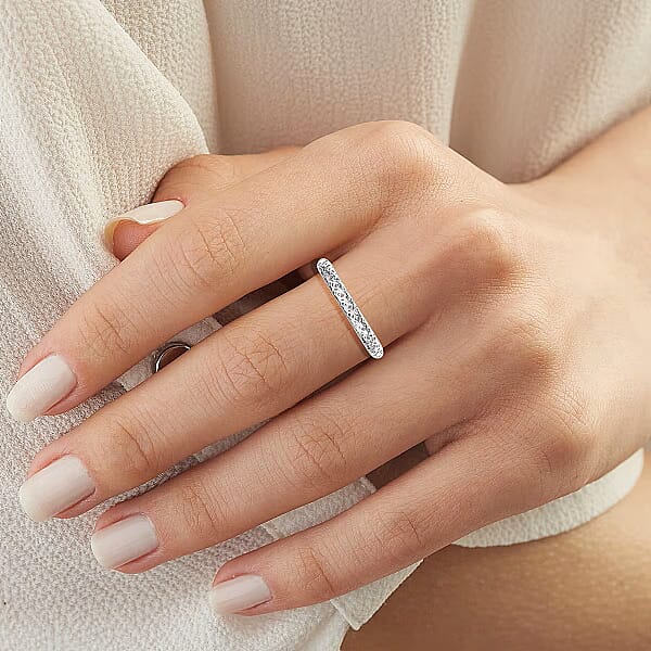 Mirage Collection Ring In 10K White Gold 1.65 Grams (Del. In 10-12 Days)