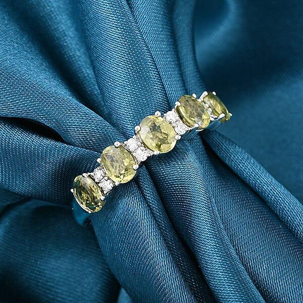 Modani Demantoid Garnet Diamond Ring In 950 Platinum 1.69 Ctw