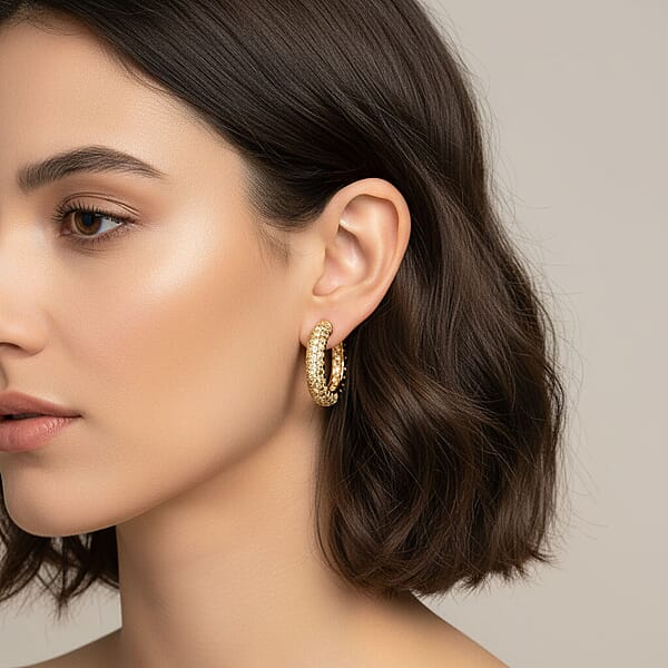 Modani Fire Orange Diamond 0.91 Ctw Earrings In 10K Yellow Gold
