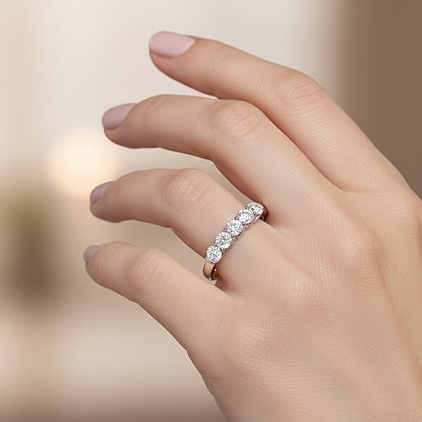 Modani Natural Diamond (G VVS2) Ring In 950 Platinum 1.00 Ctw