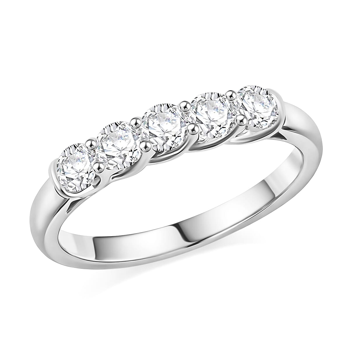 Modani Natural Diamond (G VVS2) Ring in 950 Platinum 1.00 ctw