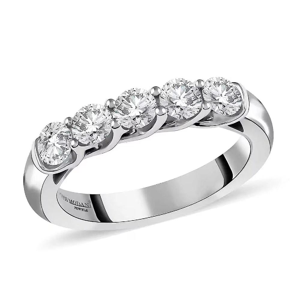 Modani Natural Diamond (G VVS2) Ring in 950 Platinum 1.00 ctw