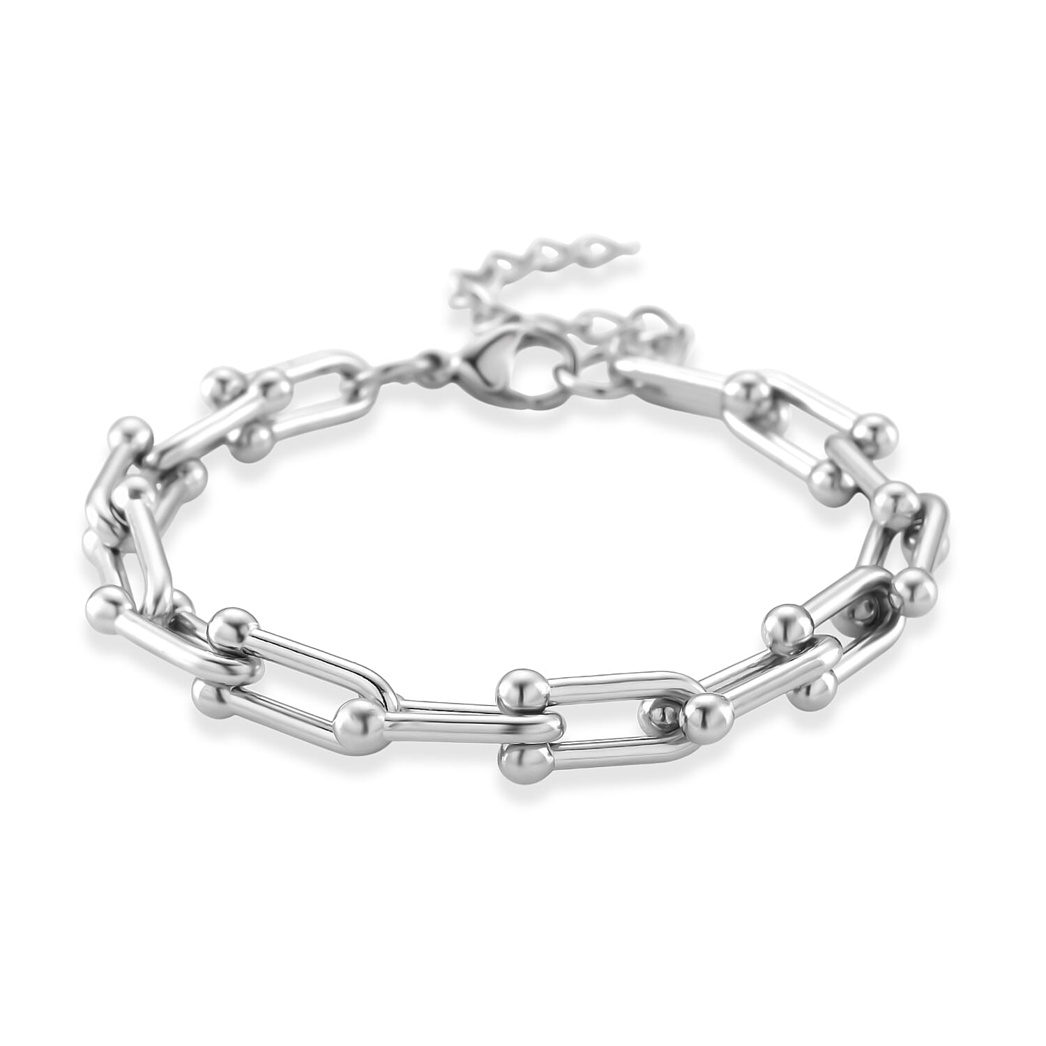 Moderna Cavallo Chain Bracelet in Stainless Steel (7.00 In)