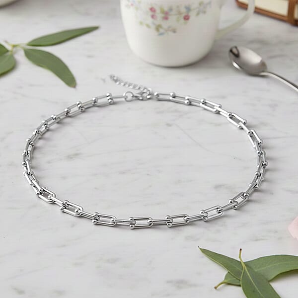 Moderna Cavallo Chain Necklace In Stainless Steel (20-22 Inches)