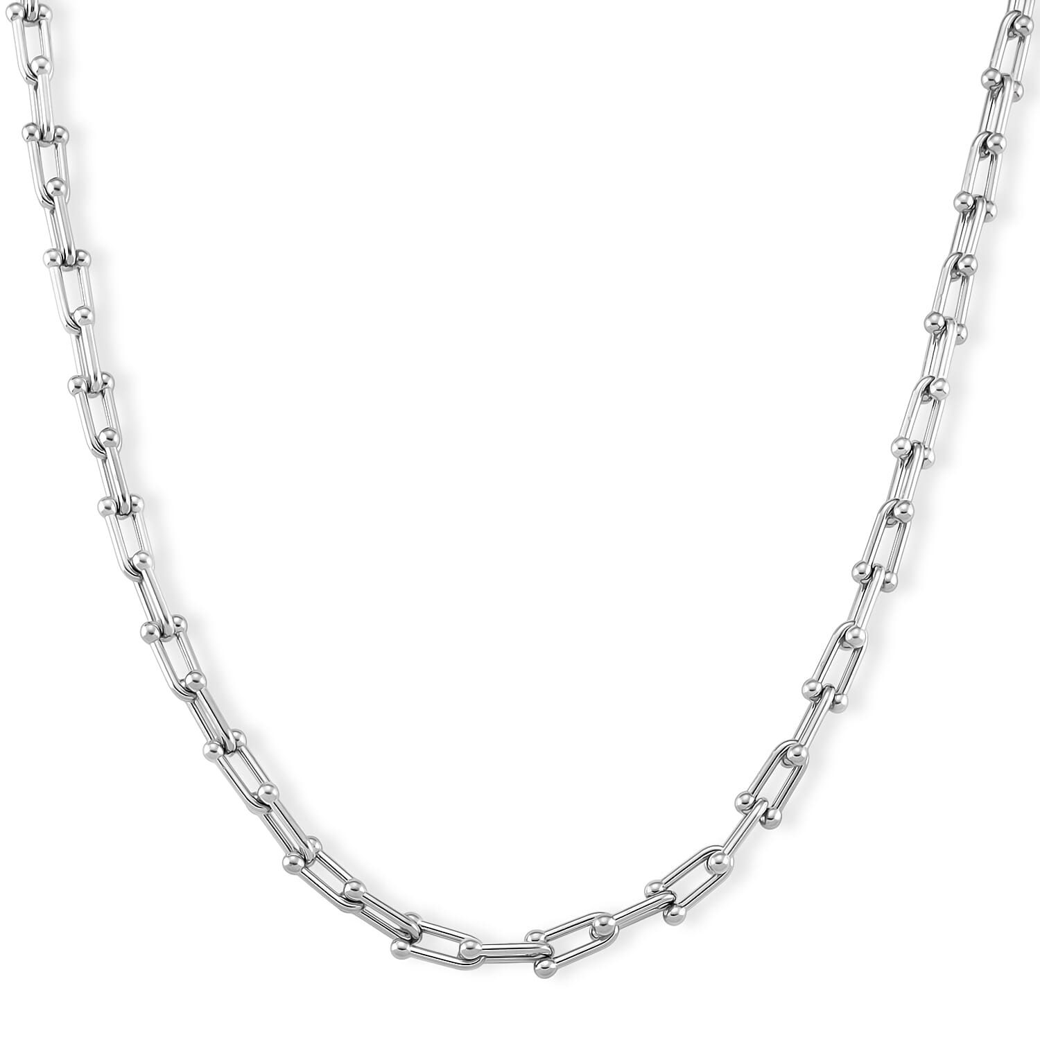 Moderna Cavallo Chain Necklace in Stainless Steel (20-22 Inches)