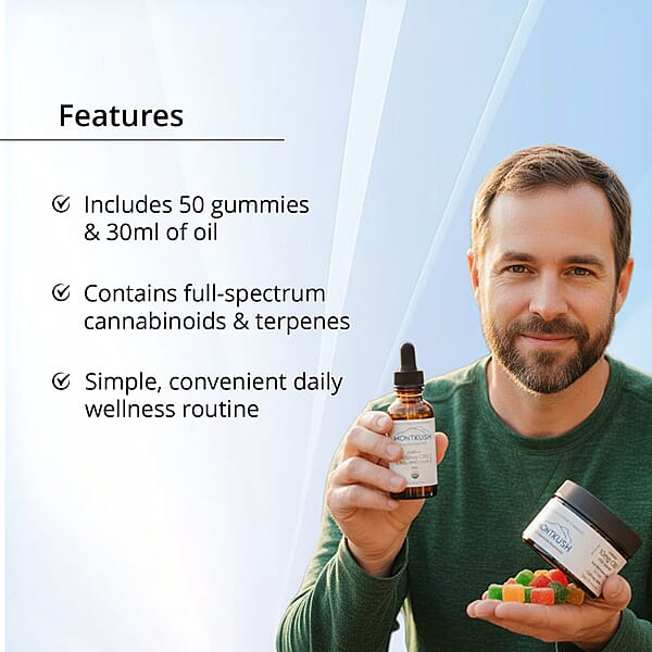 MontKush Daily Calm Combo Full Spectrum Gummies & Rosin Oil (50 Counts & 1oz)