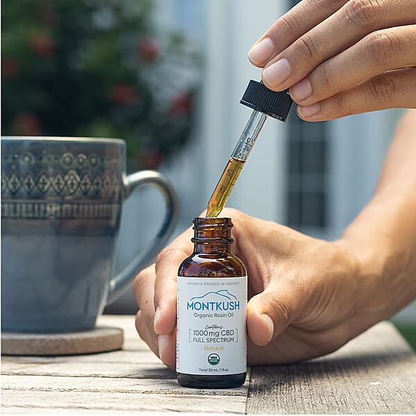MontKush USDA Organic 1000mg CBD Rosin Oil (1oz) - Mint