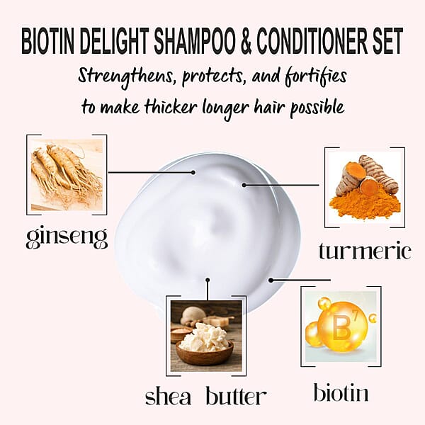 Mosaic Biotin Shampoo & Conditioner Set (20.28oz Each)