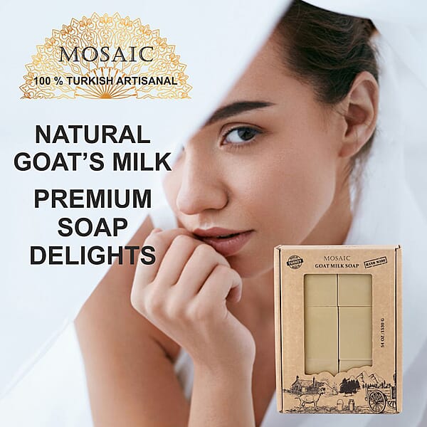 Mosaic Hand Made Pure Natural Goat Milk Soap (12x4.5oz)