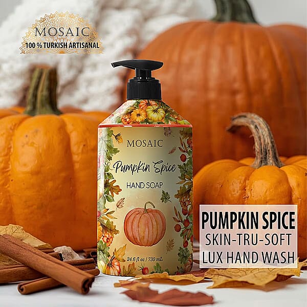 Mosaic Liquid Hand Soap Autumn Collection- Pumpkin Spice (2x24.6oz)