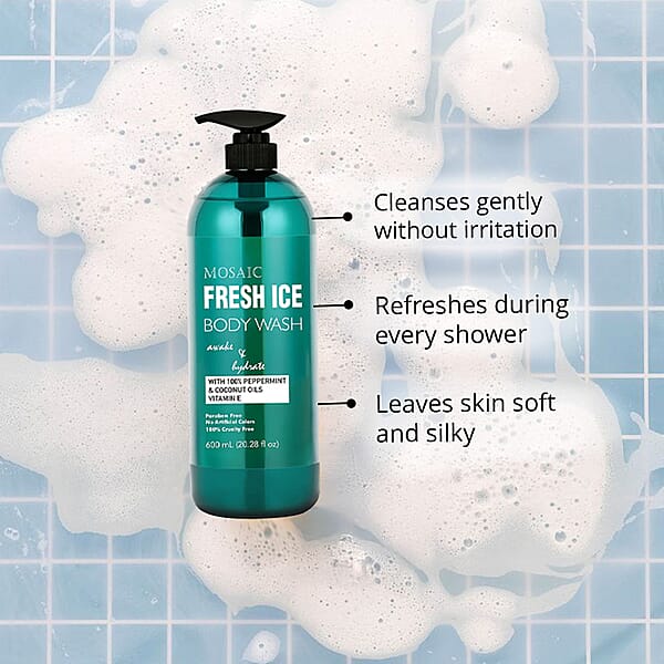 Mosaic Series Fresh Ice Body Wash Set Of 2 20.28 Fl Oz Each