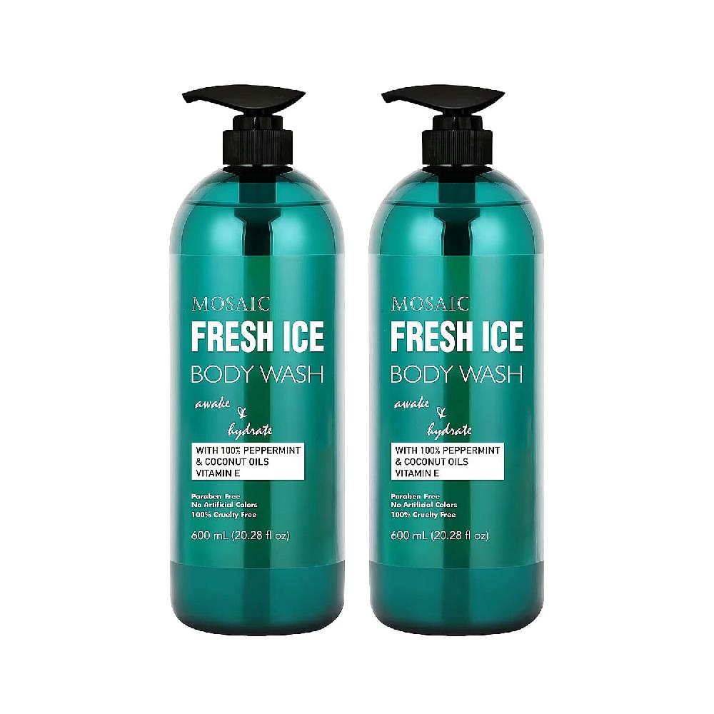 Mosaic Series Fresh Ice Body Wash Set of 2 20.28 fl oz each