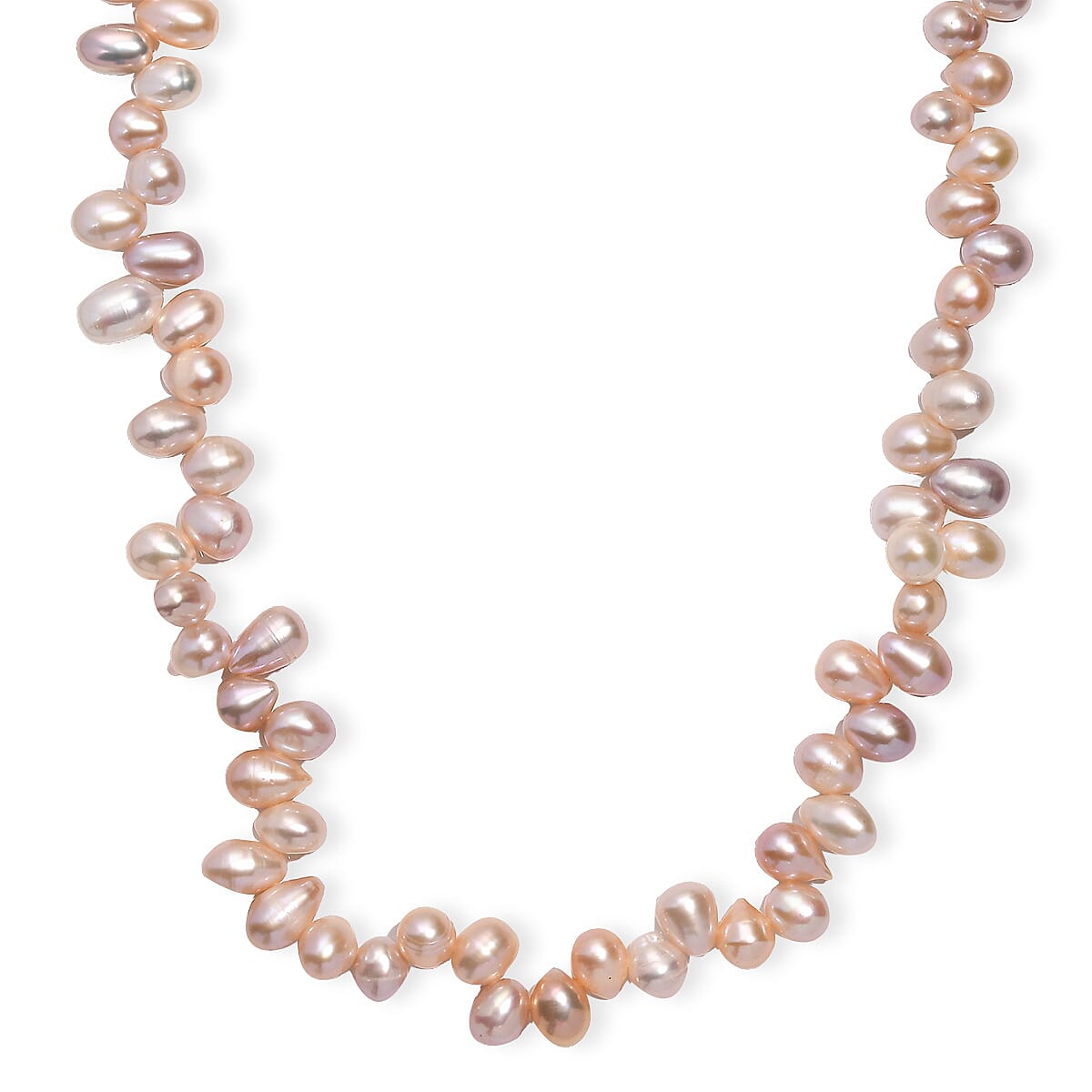 Multi Color Freshwater Pearl Fancy Necklace in 18K Vermeil Yellow Gold Over Sterling Silver 18 Inches