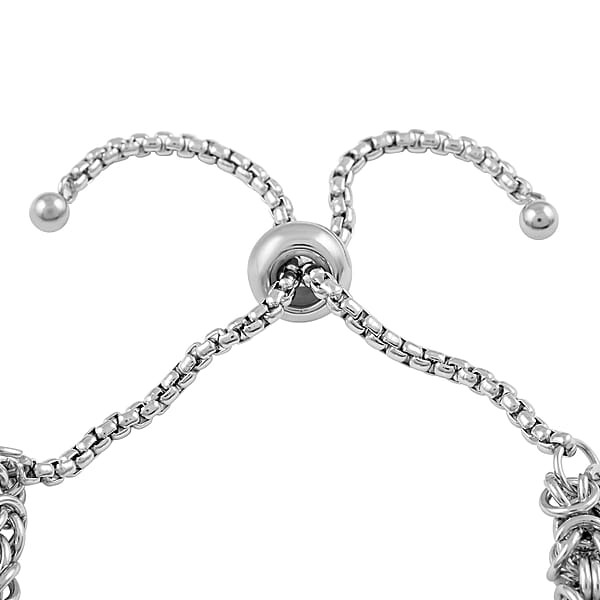 Multi Color Simulated Diamond Bolo Bracelet In Stainless Steel 9.00 Ctw Tarnish-Free Waterproof Sweat Proof Jewelry