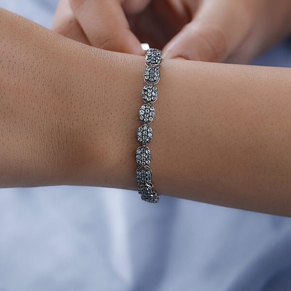 Narsipatnam Alexandrite Bracelet In Platinum Over Sterling Silver (7.25 In) 5.60 Ctw